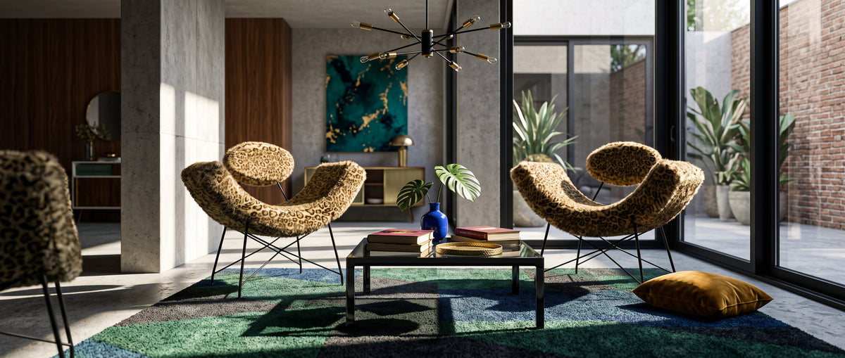 Armchairs and pouffes