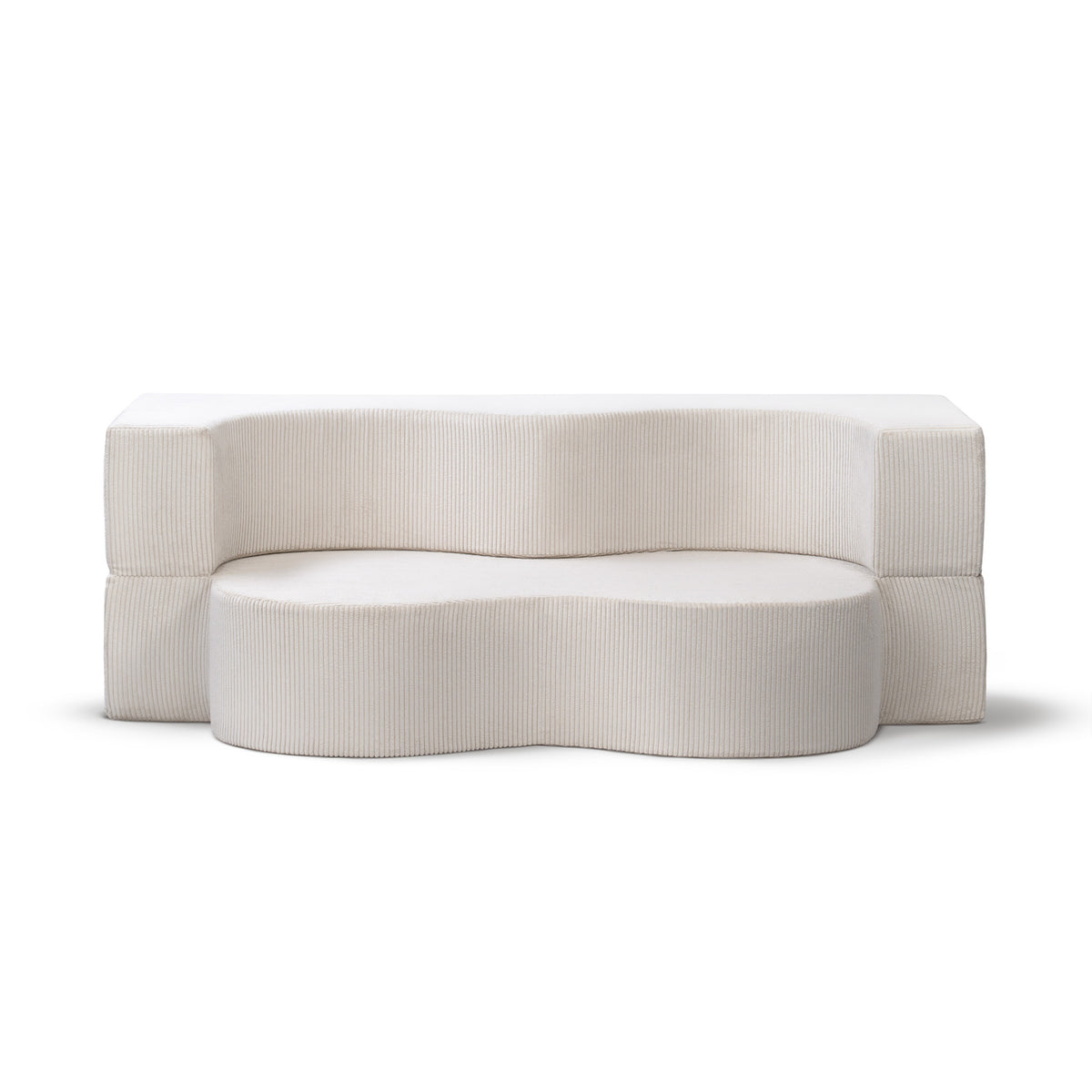 Kamelia Freestanding Foam Sofa Bed 200 cm, Japandi Style – front view