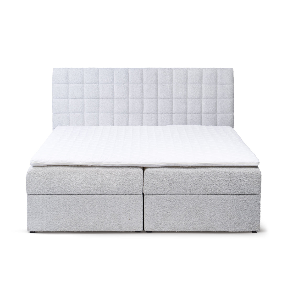 Laky Continental Divan Bed with Topper and Storage, Modern Style – front view