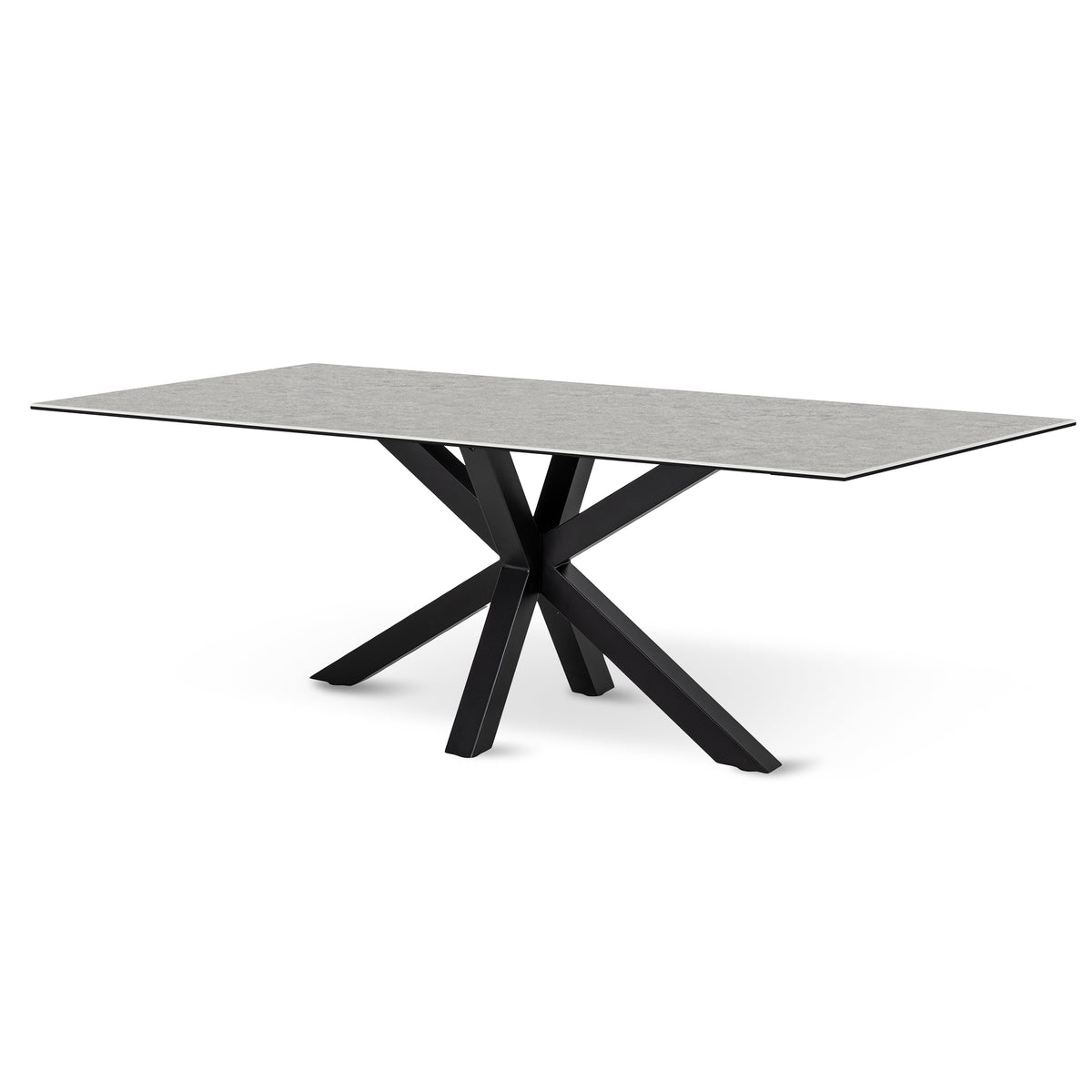 Oryss Dining Table 200x76 cm, Modern Style – Light Ash Grey