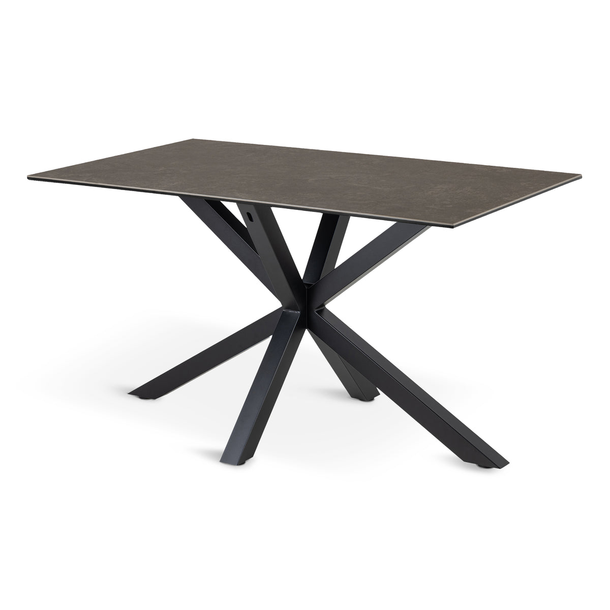 Oryss Dining Table 135x80 cm, Modern Style – Dark Graphite