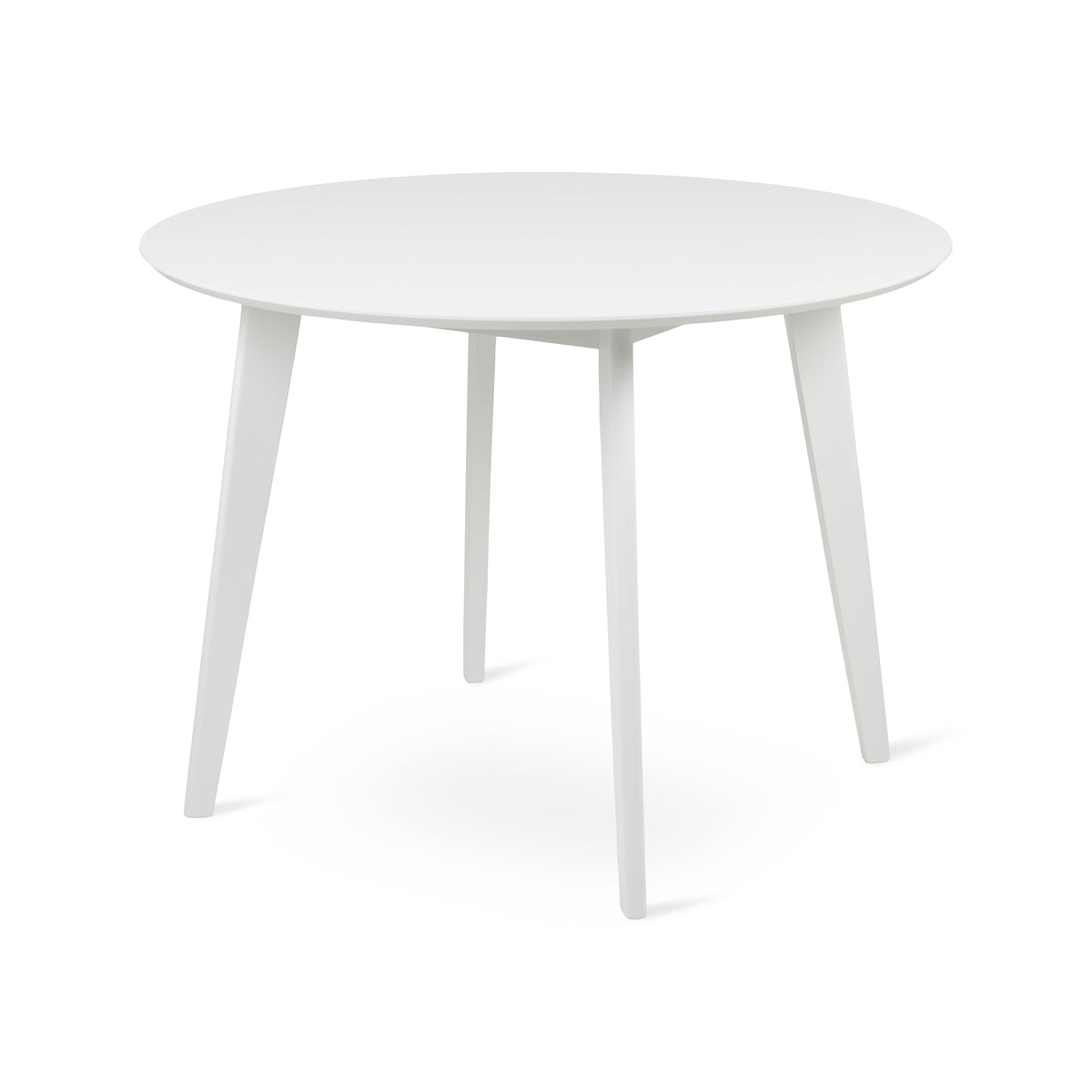 Krel Round Dining Table 105x76 cm, Scandinavian Style – Pure White