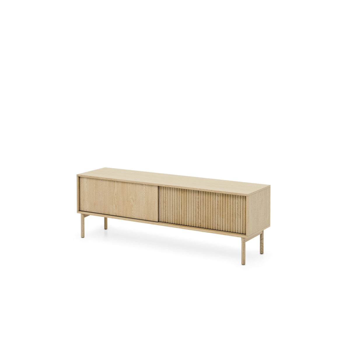 Viola TV Unit / TV Stand 154x52, Japandi Style – angled view | Pillovely