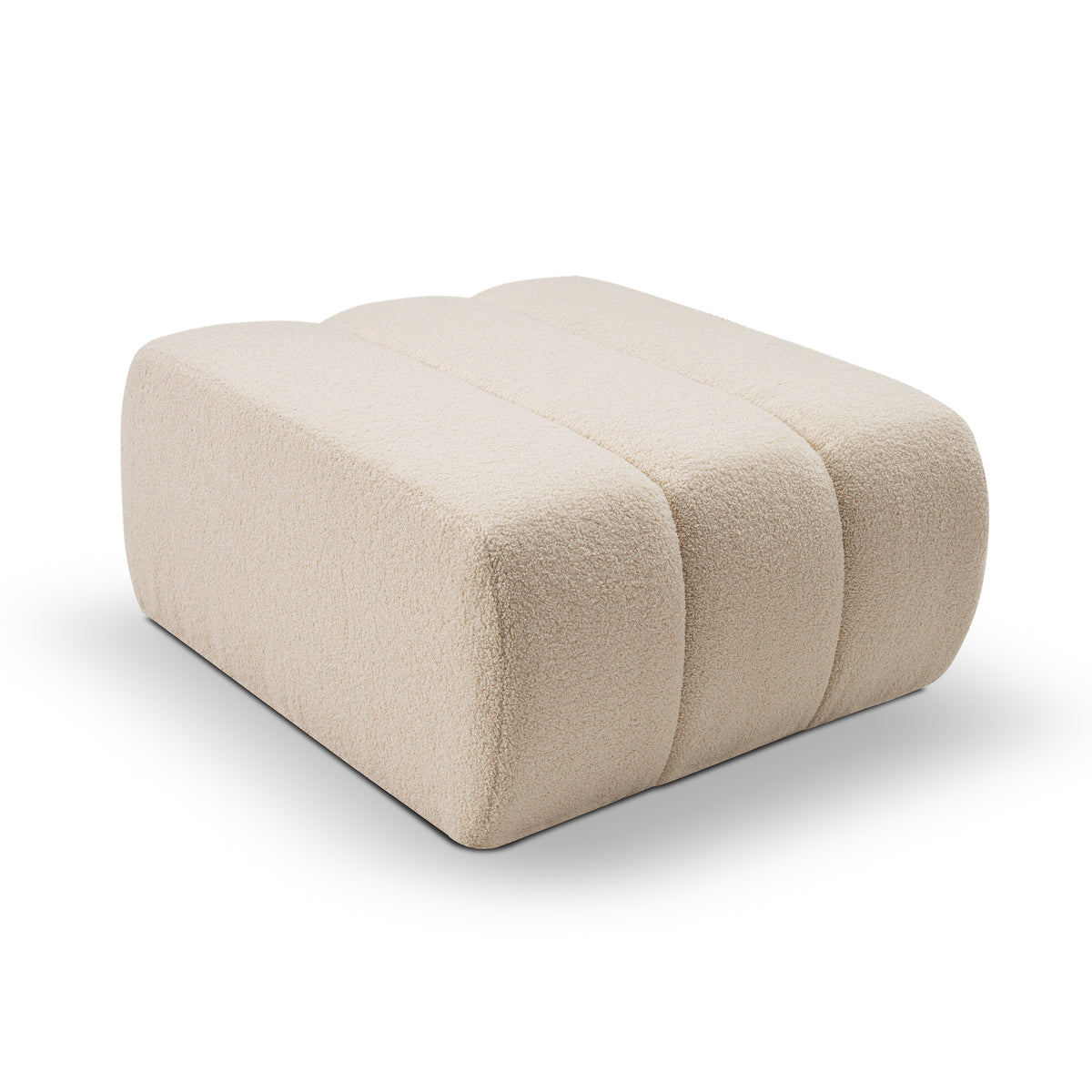 Baloa Relaxation Pouffe 82x41 cm, Organic Modern Style – angled view | Pillovely