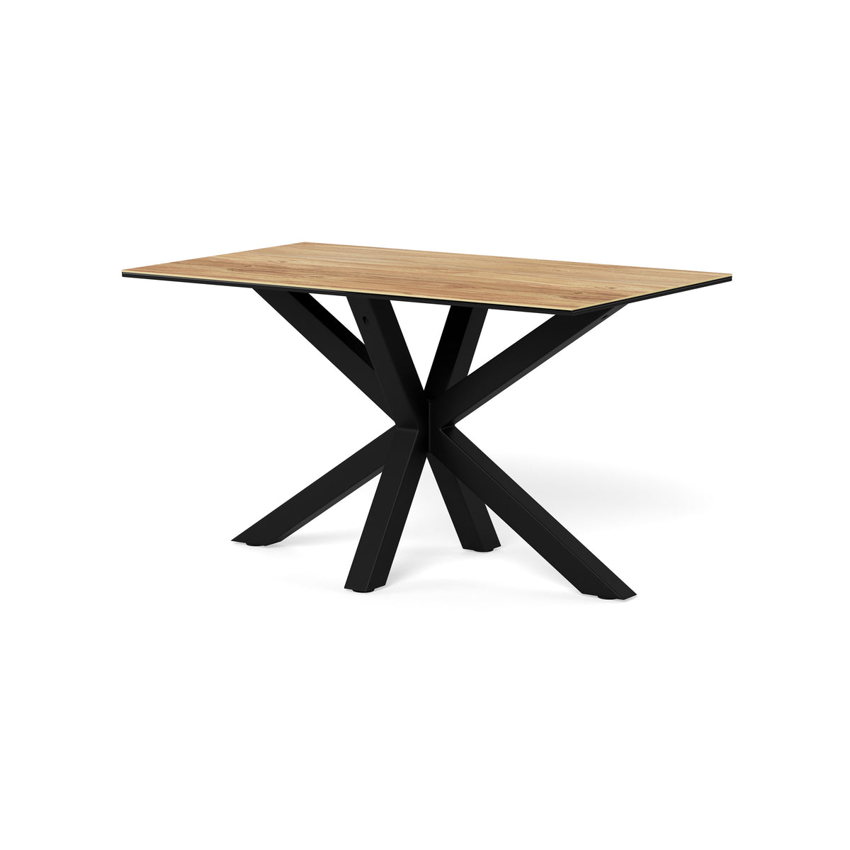 Oryss Classic Dining Table, Industrial Style – angled view | Pillovely