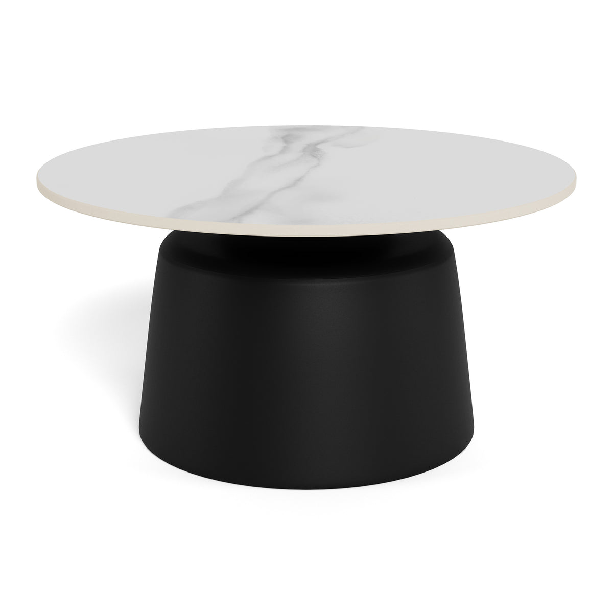 Fumor Round Coffee Table Ø70 cm, Modern Style – Matte Black