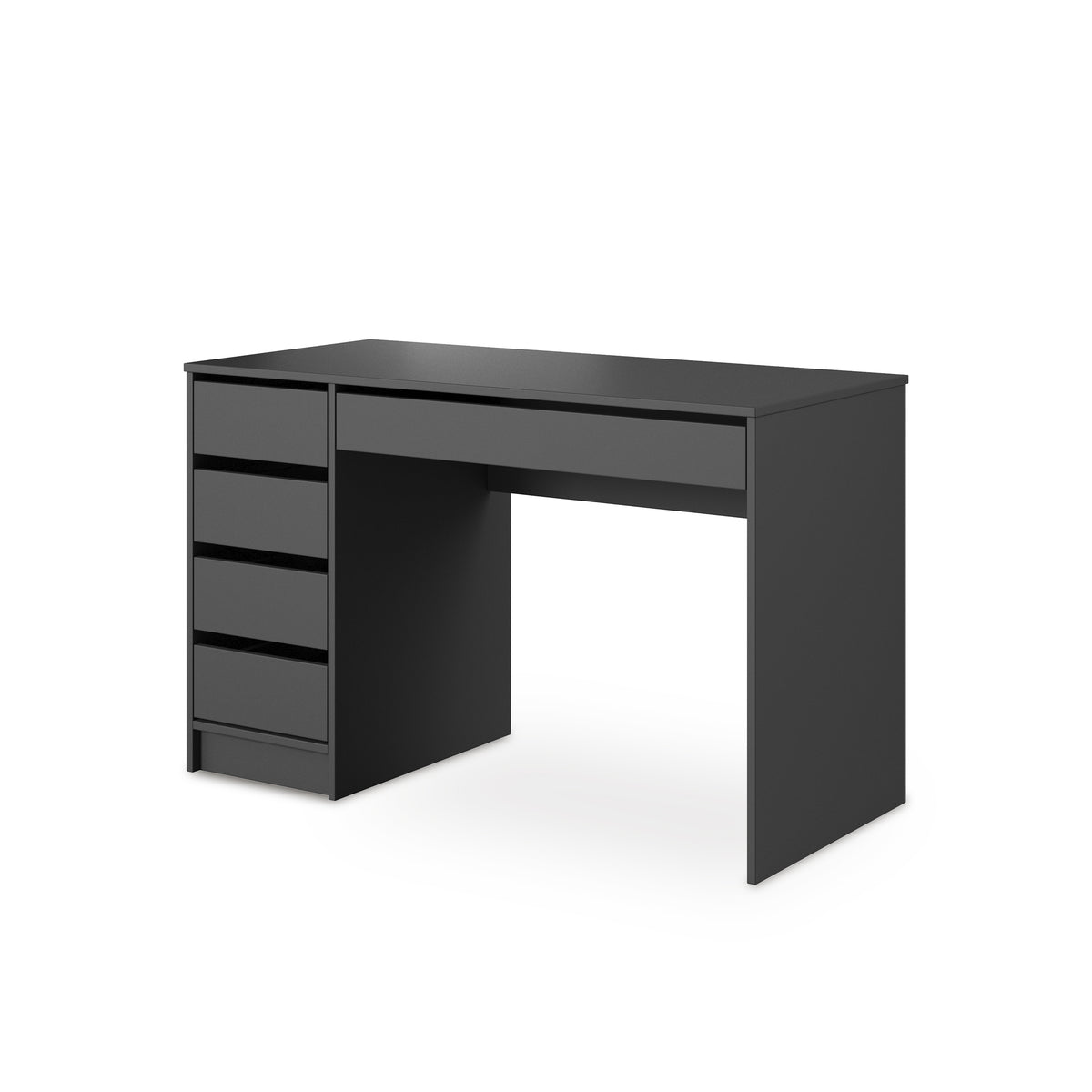 Adia Desk with Drawers 120x75 cm, Minimalist Style – Black matte