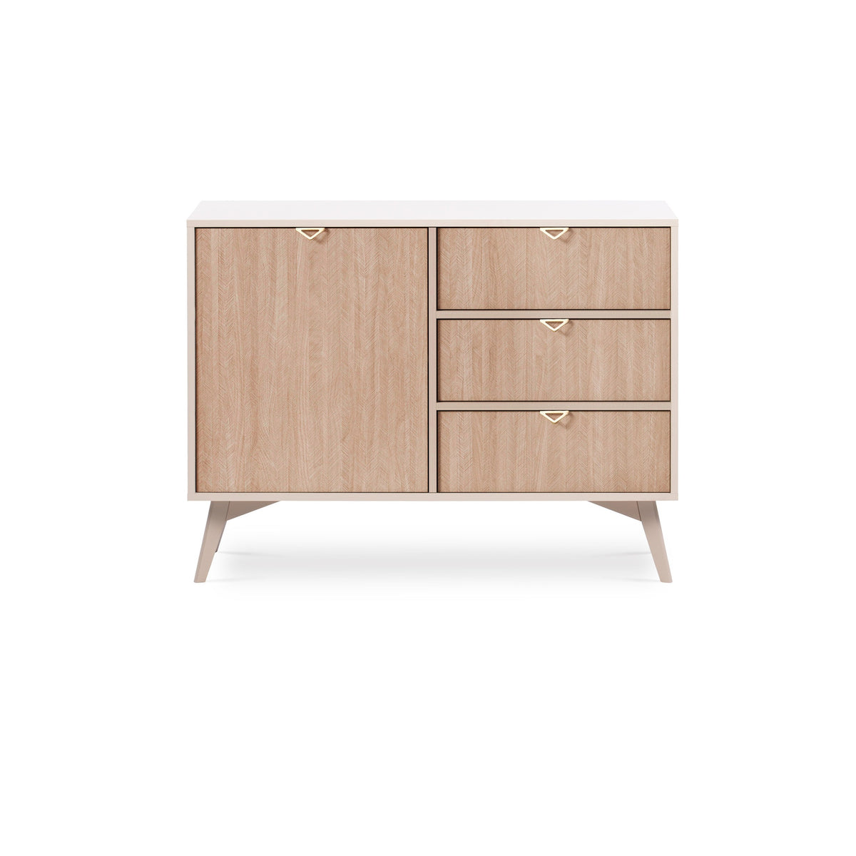 Mandala Sideboard 106x80 with Drawers and Cabinet, Japandi Style – photo 3