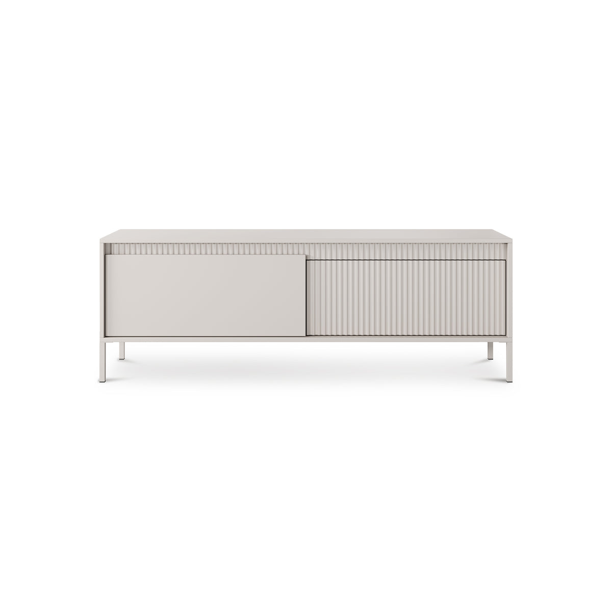 Senra TV Unit 154x53, Japandi Style – front view