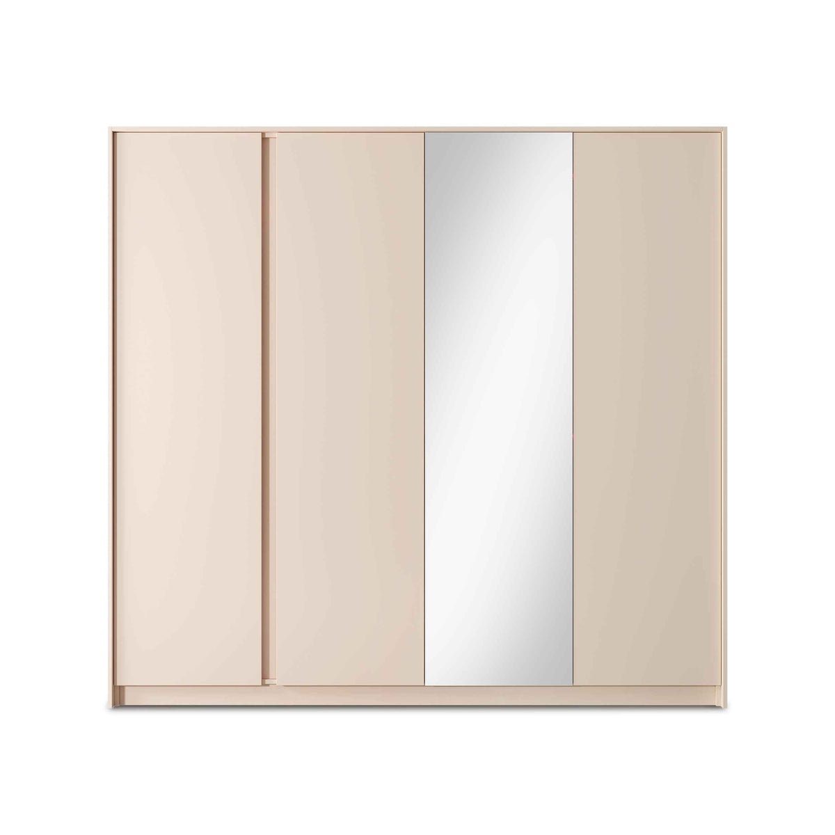 Dust 4-door Wardrobe 223x210 cm, Minimalist Style – front view