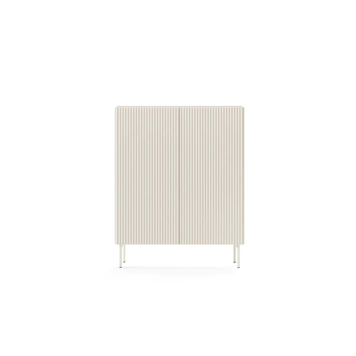 MuzZI Tall Sideboard with Doors 99x123, Modern Style – front view