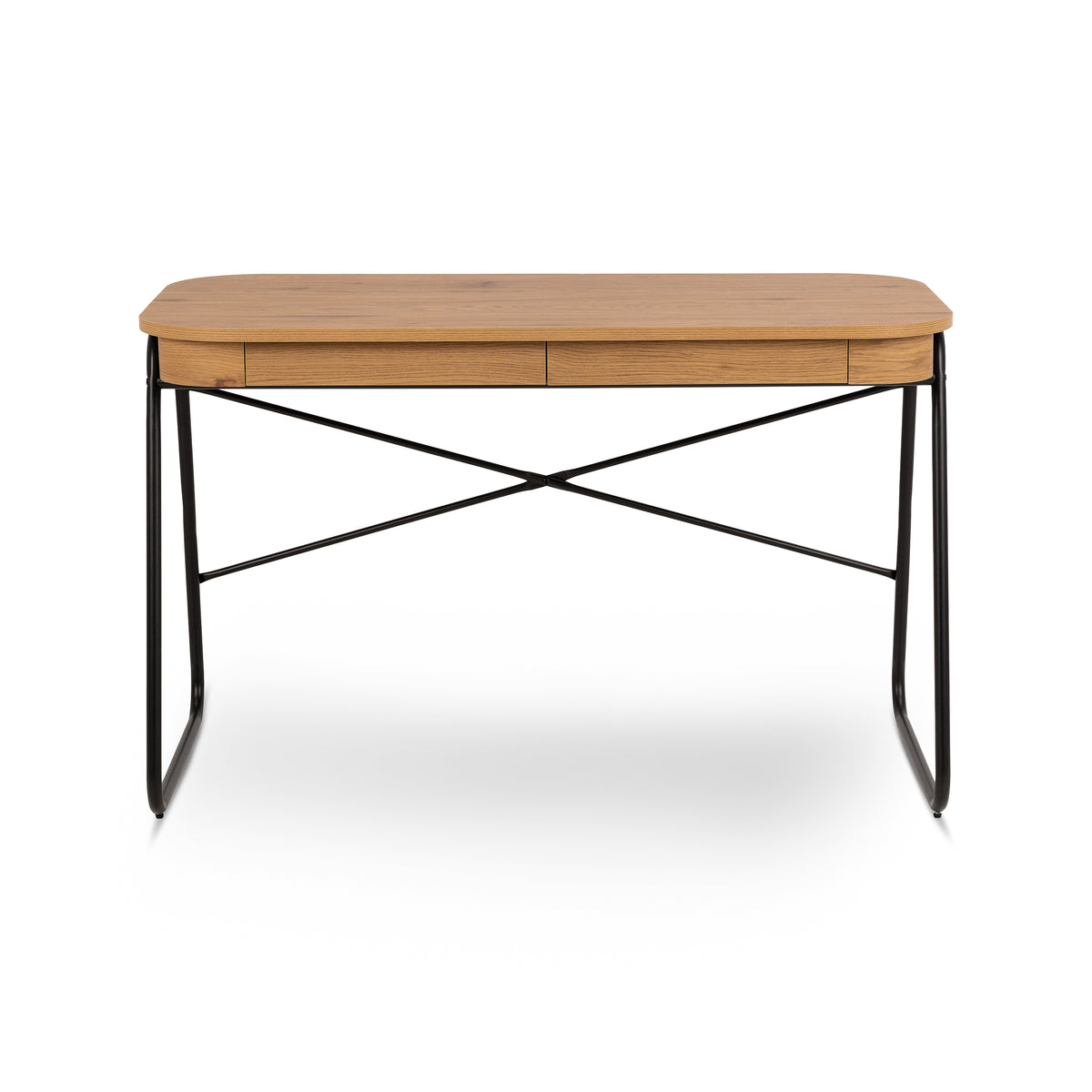 Astel Desk 120x60 with 2 Drawers, Modern Style – front view