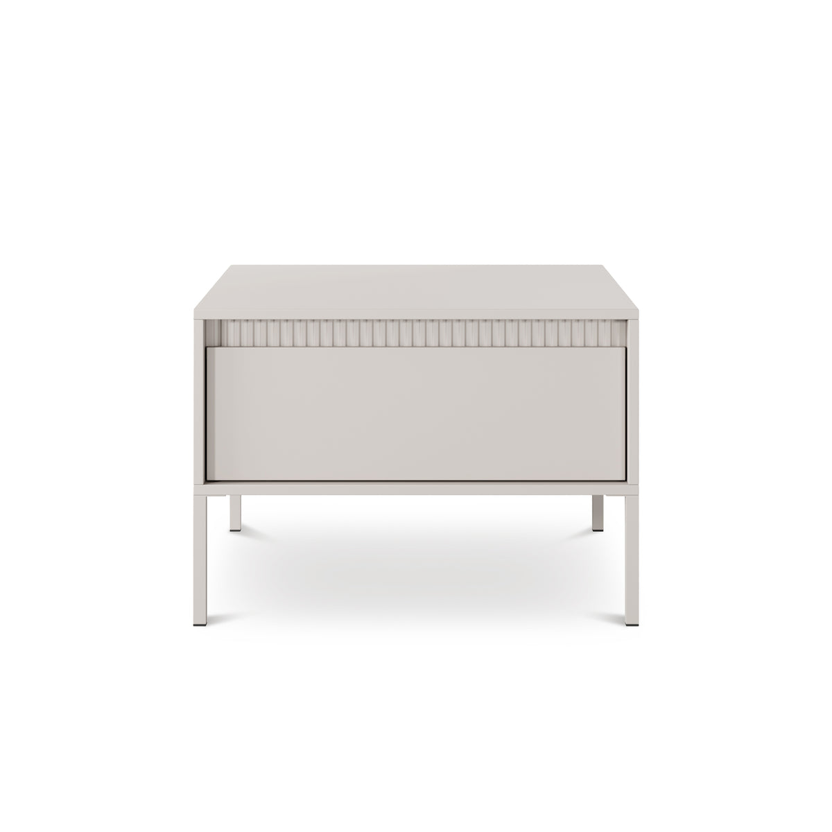 Senra Coffee Table 68x48 cm with Drawer, Minimalist Style – front view