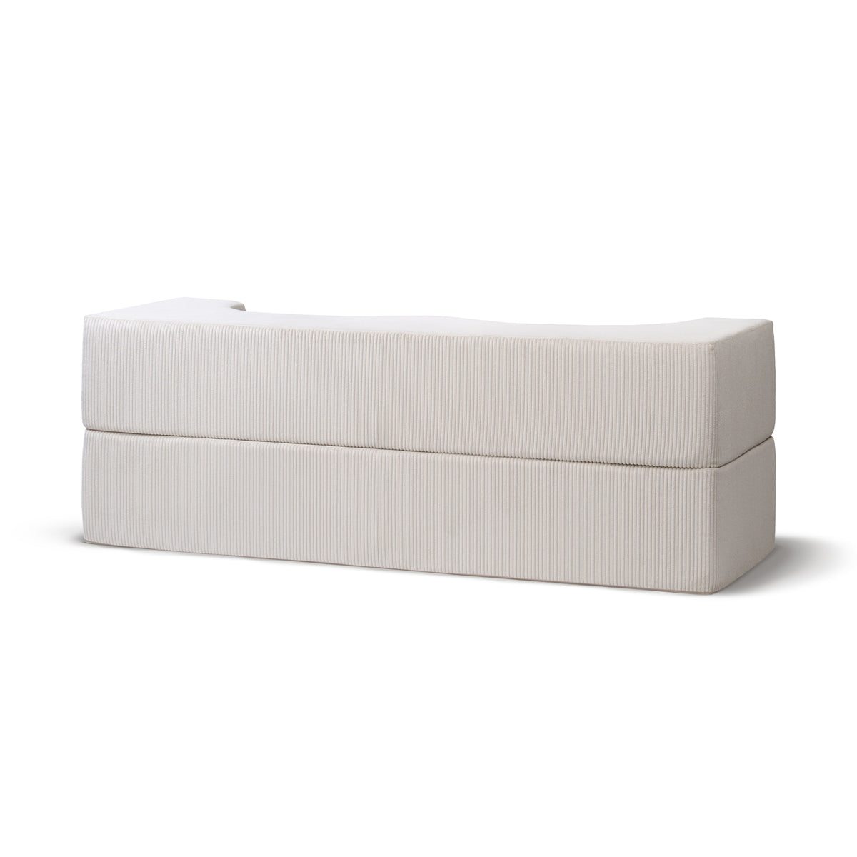Kamelia Freestanding Foam Sofa Bed 200 cm, Japandi Style – back view
