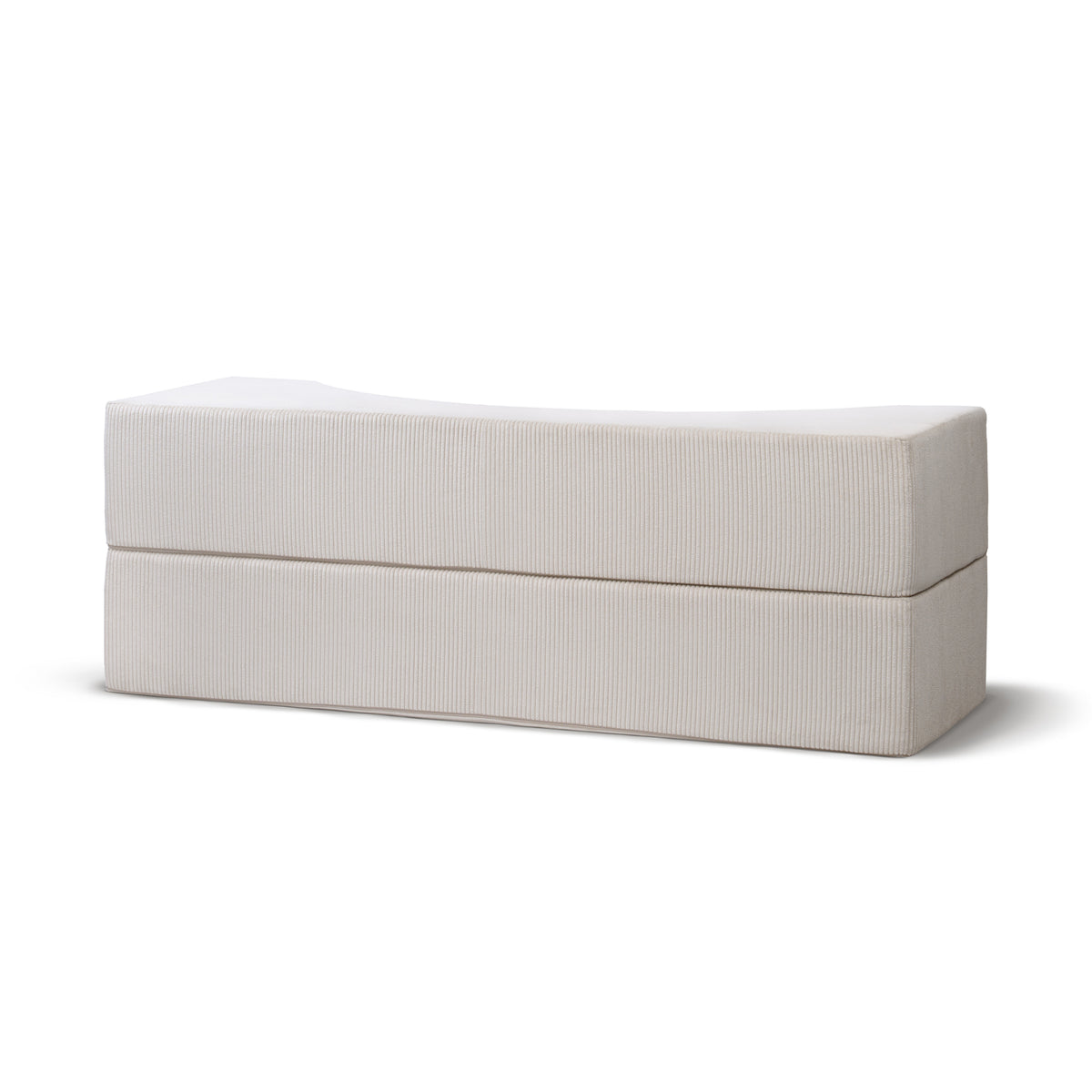 Lunaria Modular Foam Sofa Bed 200 cm, Japandi Style – back view