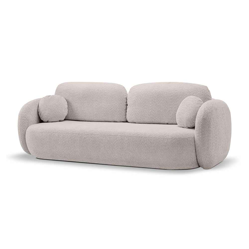 Olemo Sofa Bed 142x200, Modern Style, Abriamo Fabric – Quartz Ash (ABRIAMO 02)