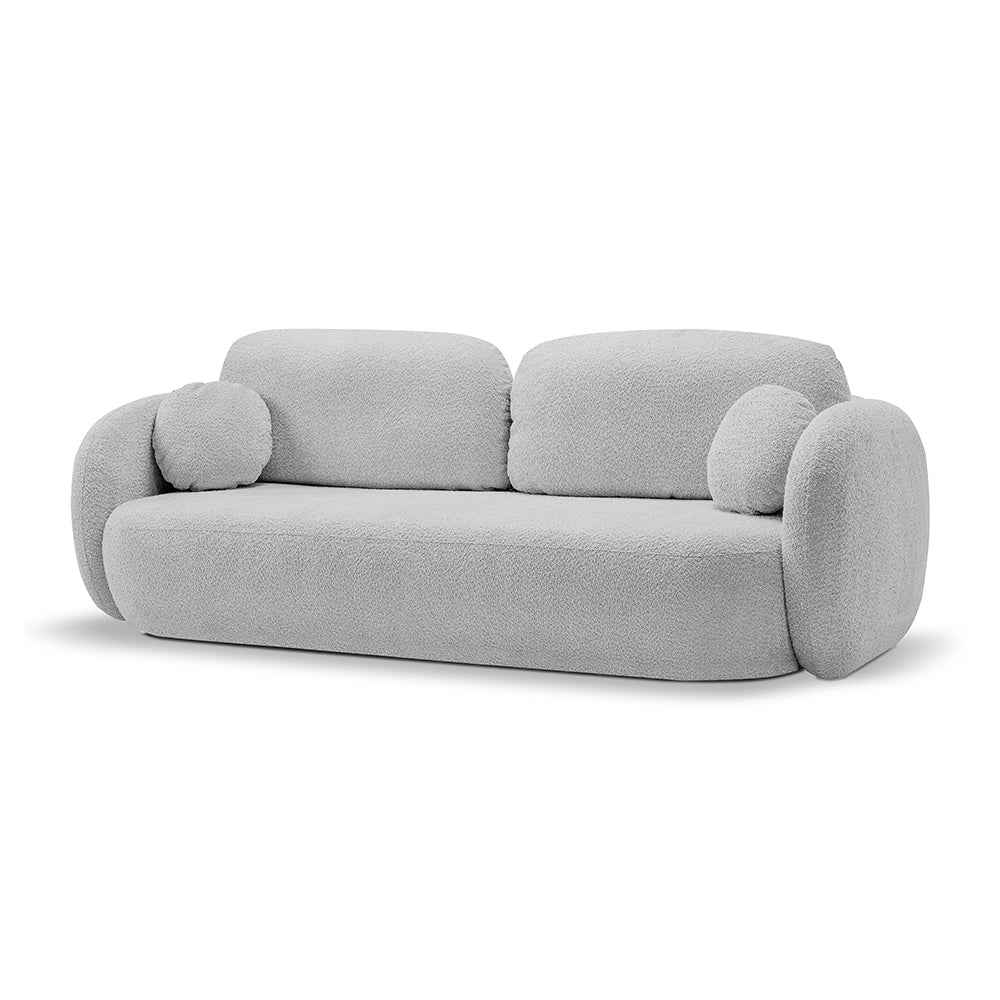 Olemo Sofa Bed 142x200, Modern Style, Abriamo Fabric – Steel Dust (ABRIAMO 06)