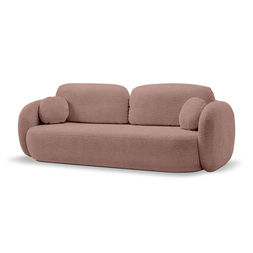 Olemo Sofa Bed 142x200, Modern Style, Abriamo Fabric – Burnt Plum (ABRIAMO 12)
