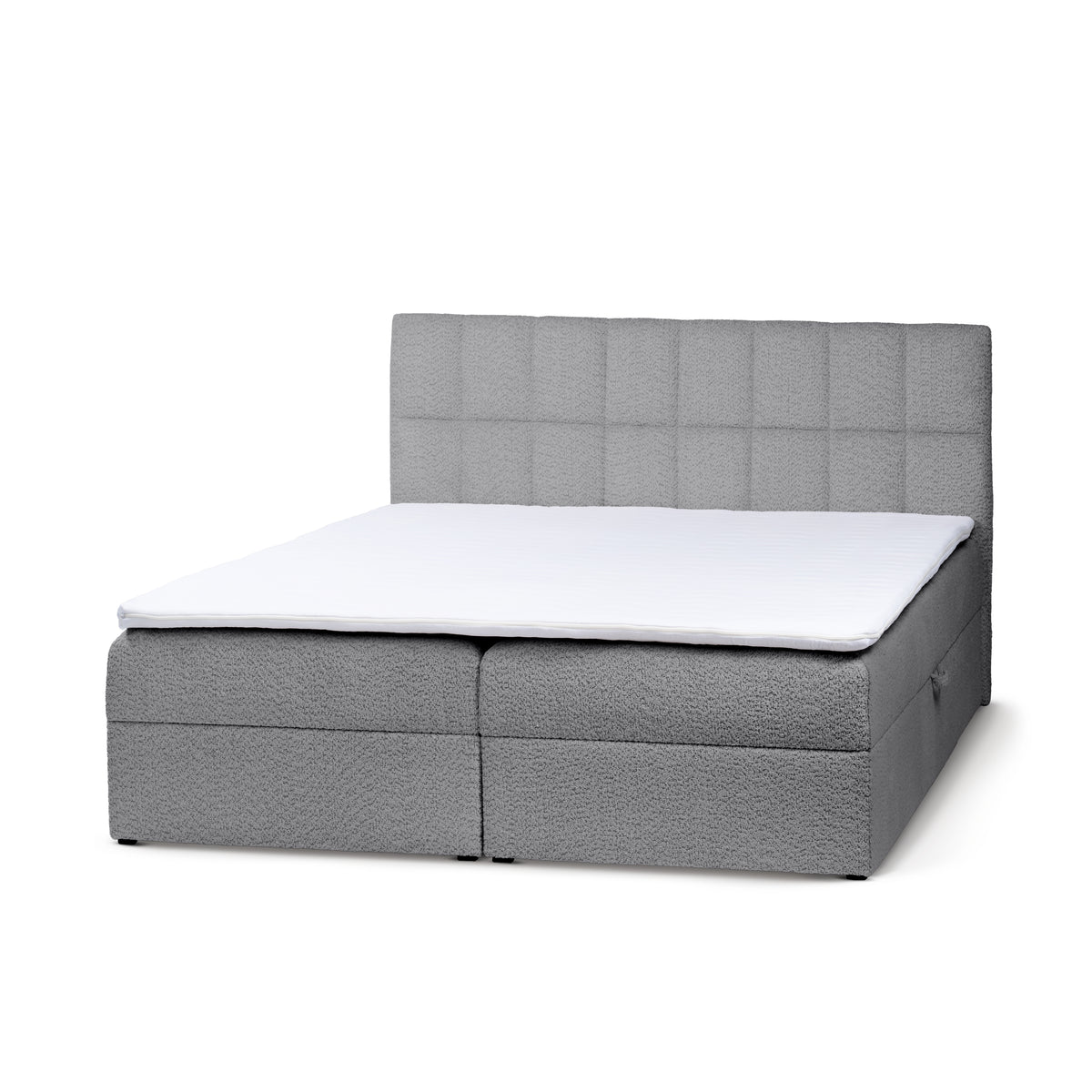 Bazy Continental Divan Bed with Storage, Glamour Style – Lunar Graphite (ABRIAMO 07), 200