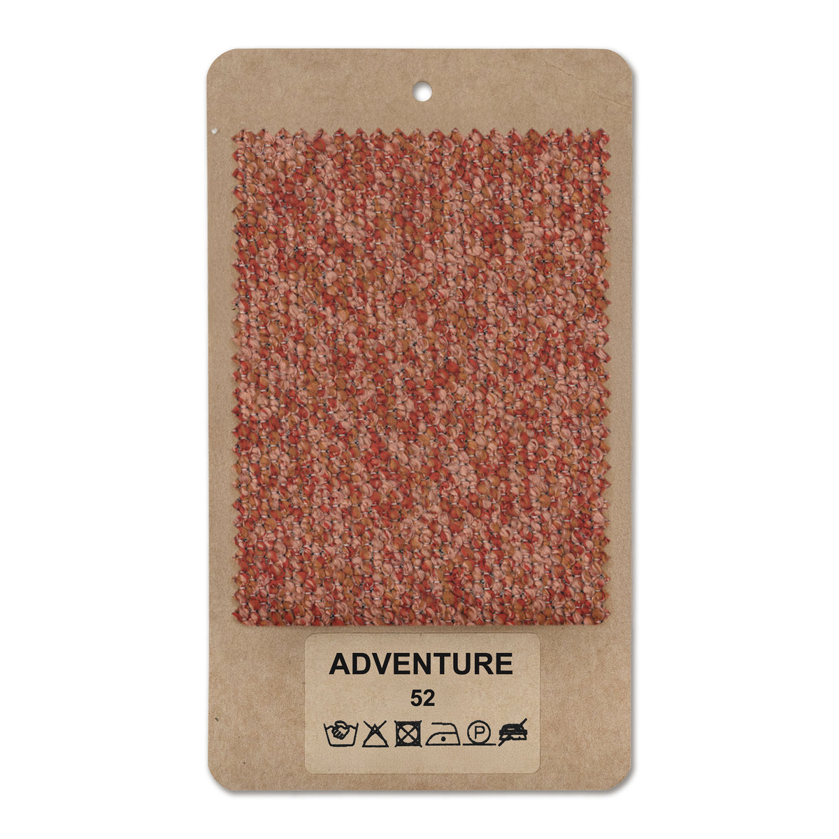 Fabric sample ADVENTURE Brick Chestnut (ADVENTURE 52)