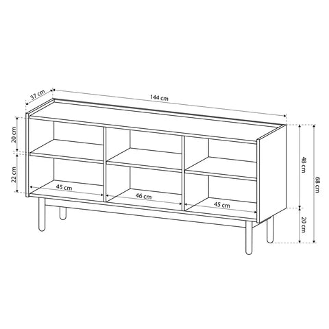 Anawa Sideboard 144x68, Boho Style – photo 6