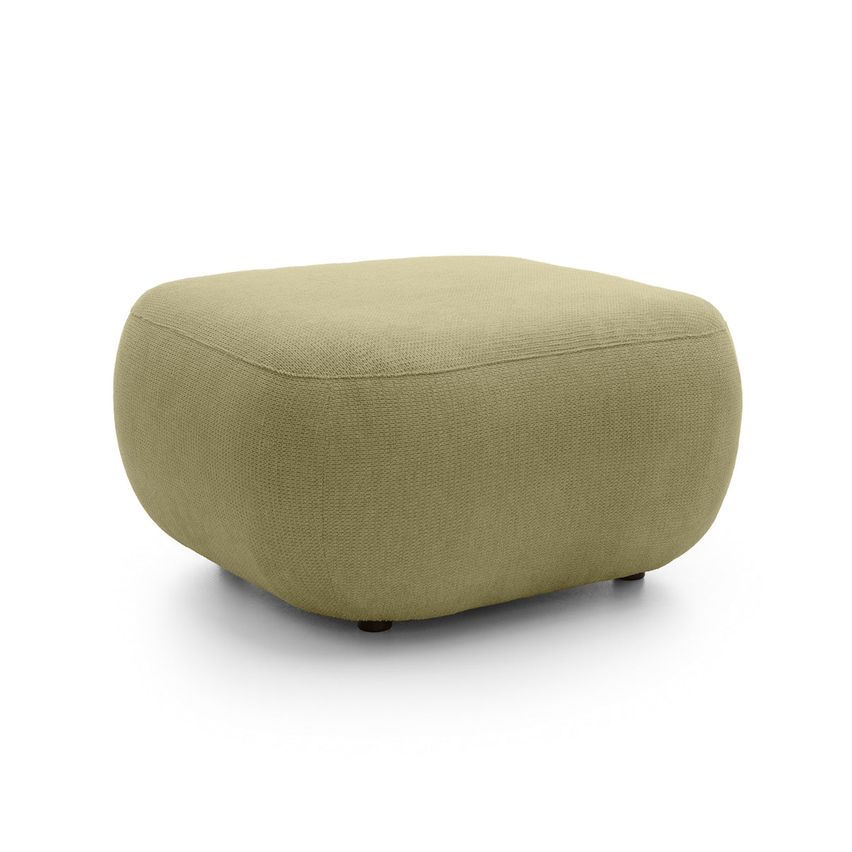 Olemo Relaxation Pouffe 75x39 cm made of PUR Foam, Japandi Style, Aragon Fabric – Golden Linen (ARAGON 35)