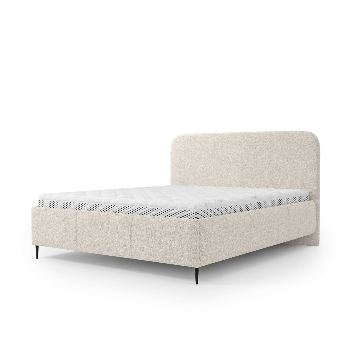 Edi Upholstered Ottoman Bed with Storage, Modern Style – Sunny Pearl (PERFECT HARMONY 01), 180x200