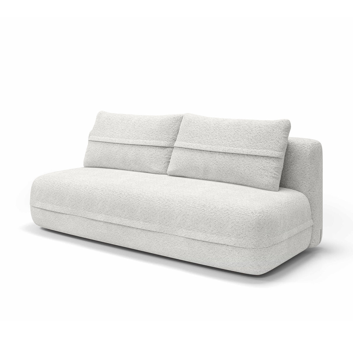 Lento 2 Seater Sofa Bed 206 cm, Minimalist Style – Porcelain Matte (CREMONA 01)