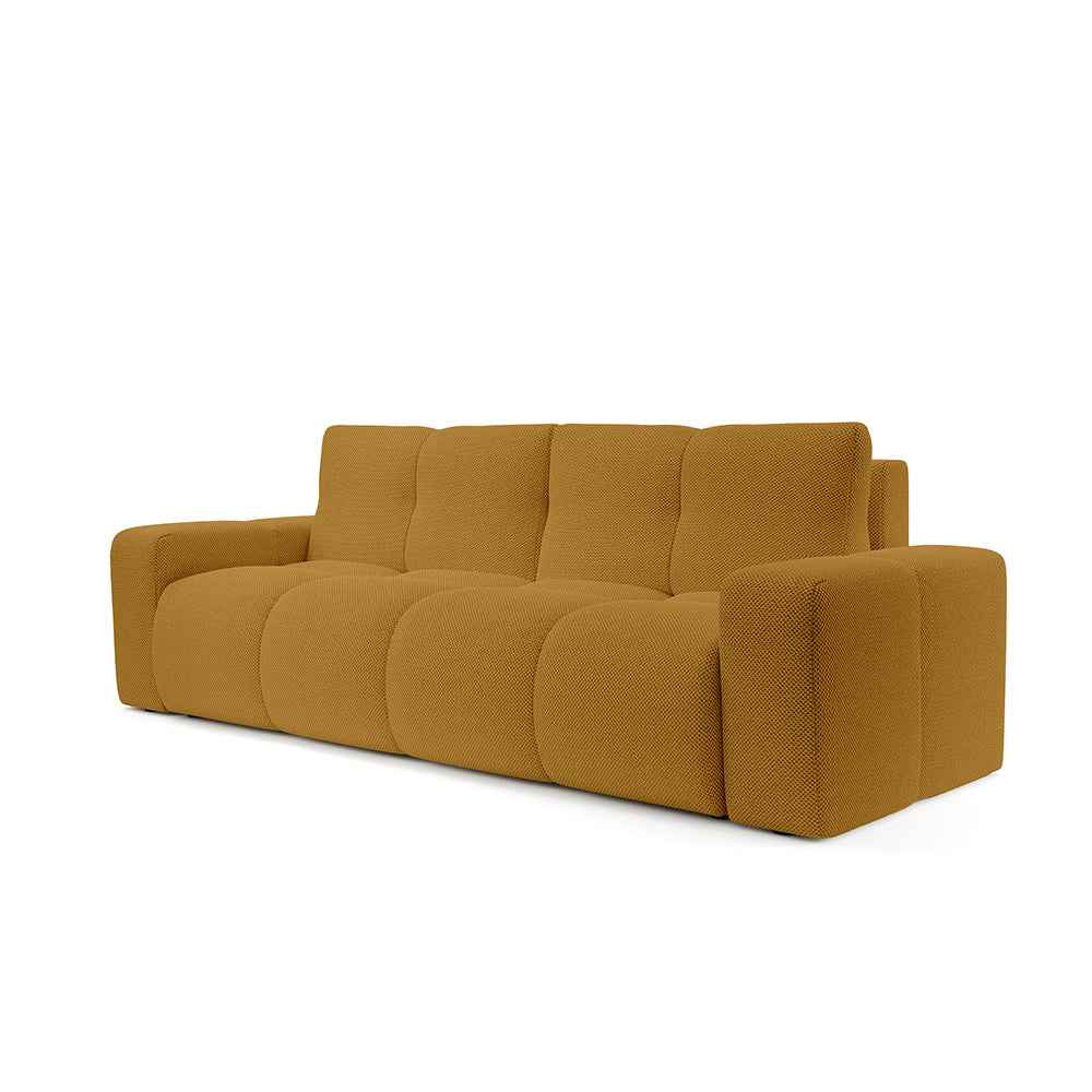 Soso 3 Seater Sofa Bed 149x200 with Storage, Modern Style – Honey Ornament (CURIO 48)
