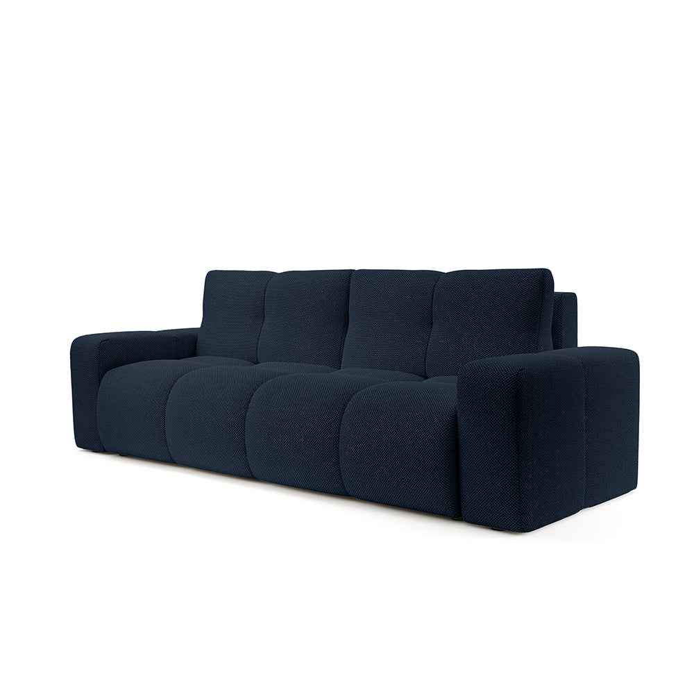 Soso 3 Seater Sofa Bed 149x200 with Storage, Modern Style – Night Graphite (CURIO 78)