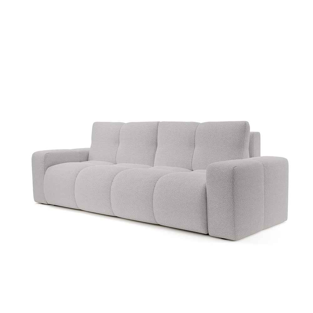 Soso 3 Seater Sofa Bed 149x200 with Storage, Modern Style – Pearl Horizon (CURIO 80)