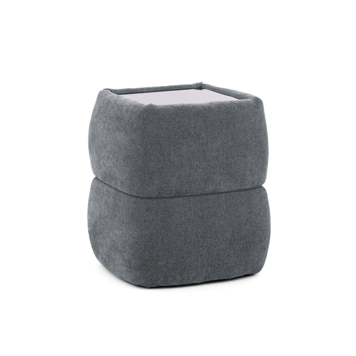 Puffra Bedside Table 47x53 Without Drawers, Minimalist Style – Steel Depth (DOHA 21)