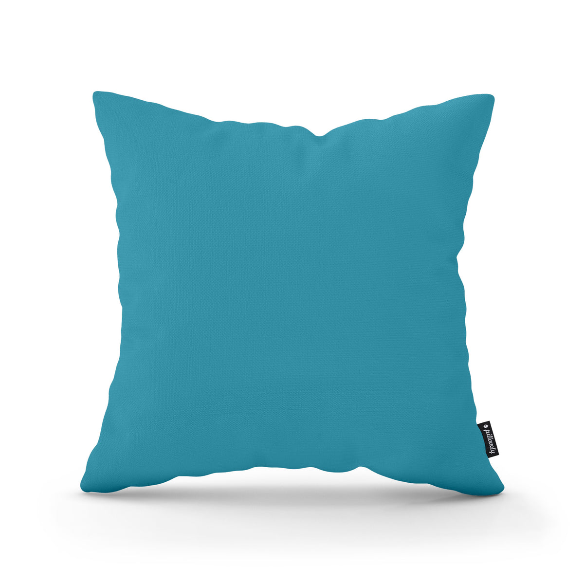 Smooth Decorative Cushion 45x45 cm, Minimalist Style – Emerald Current (KRONOS 13)