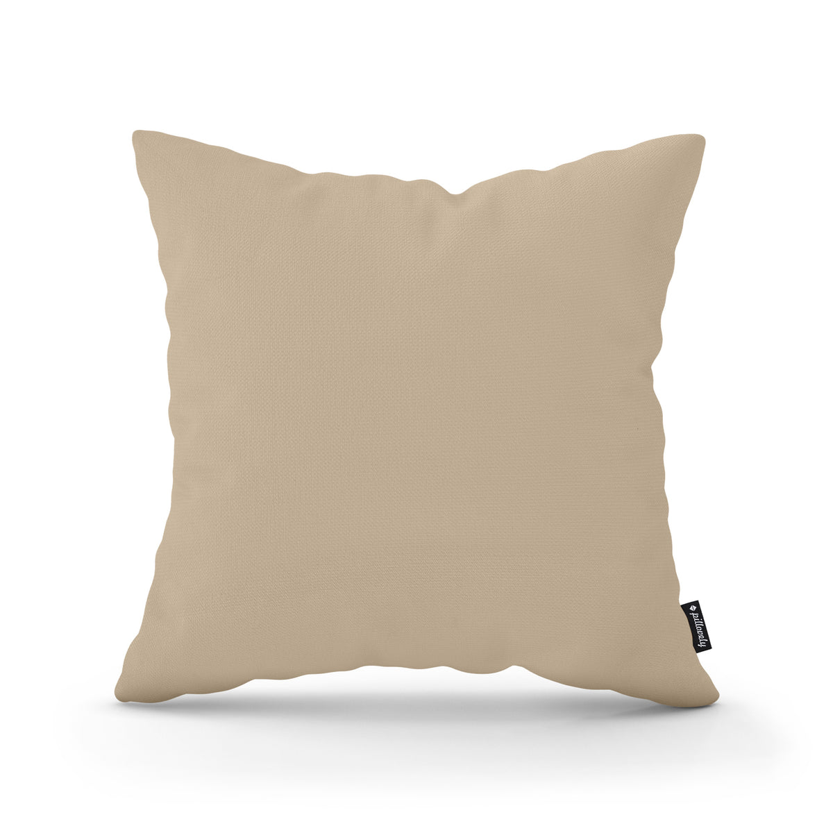 Smooth Decorative Cushion 45x45 cm, Minimalist Style – Linen Sand (KRONOS 35)