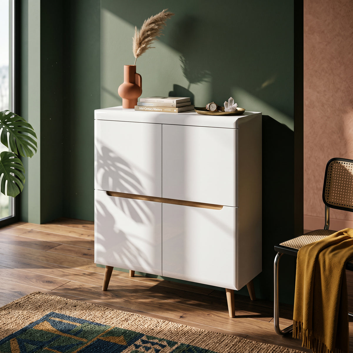 Trava Sideboard 107x134, Scandinavian Style – in a room setting