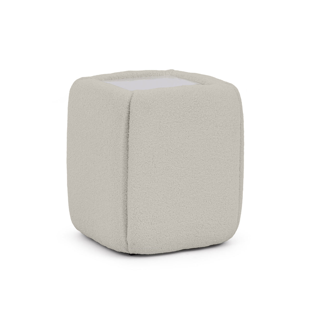 Neria Bedside Table 50x55 Without Drawers, Minimalist Style – Powder Bone (LAMBI 08)