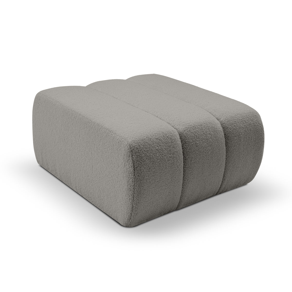 Baloa Relaxation Pouffe 82x41 cm, Organic Modern Style – Ash Glow (LAMBI 11)