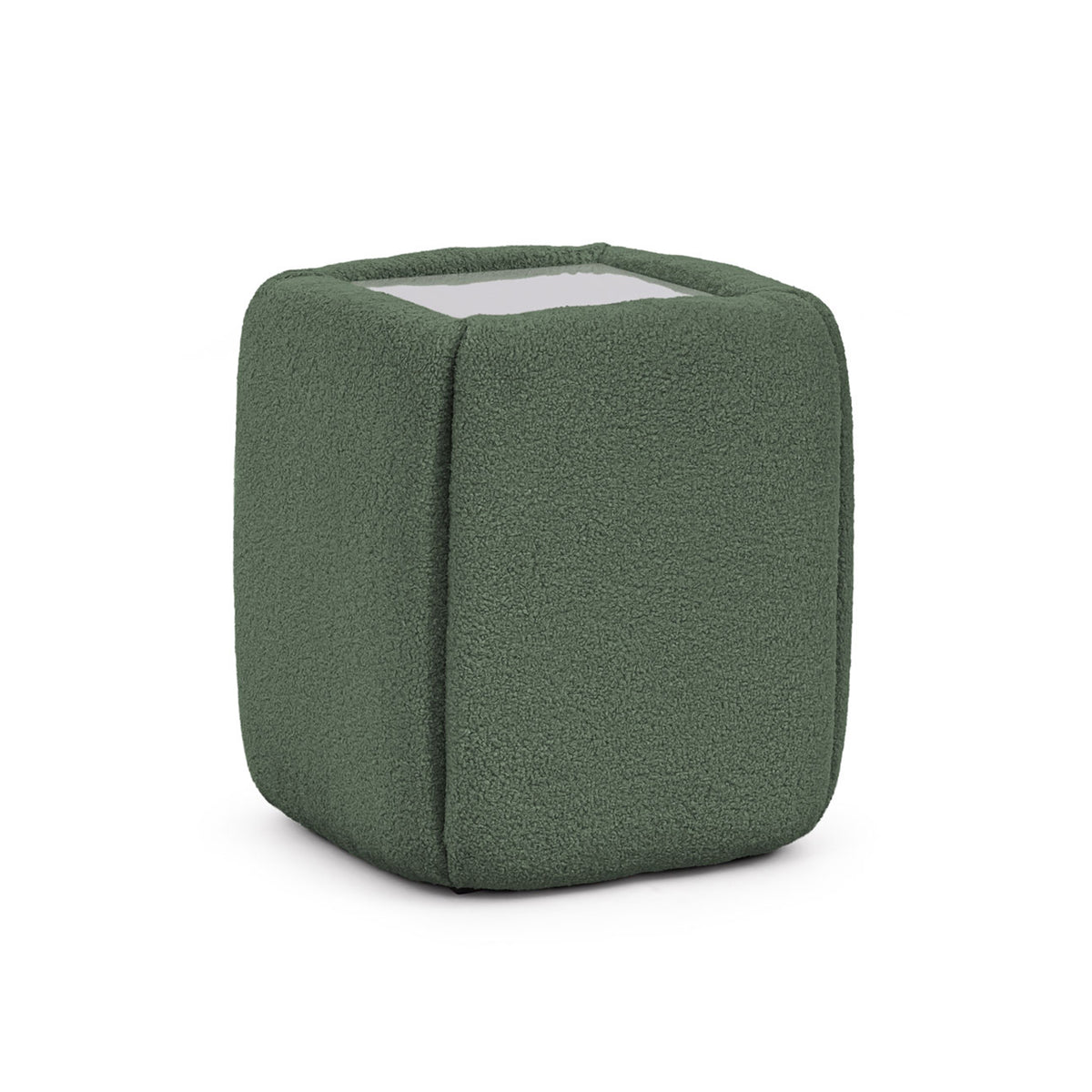 Neria Bedside Table 50x55 Without Drawers, Minimalist Style – Forest Olive (LAMBI 15)