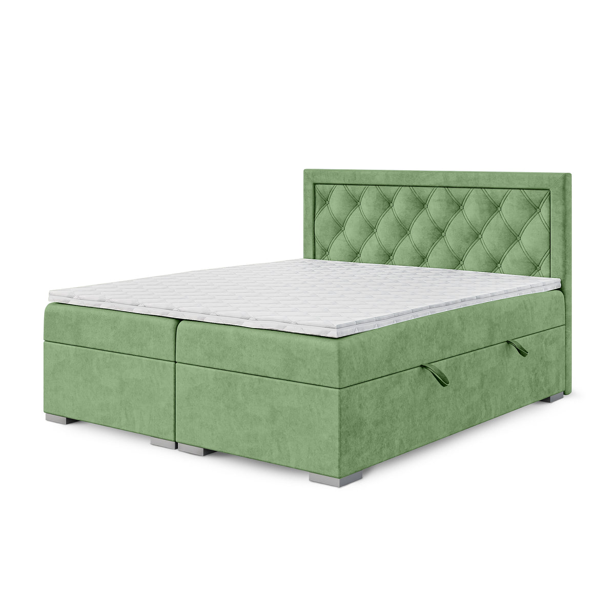 Santia Diamond-tufted Continental Divan Bed with Two Storage Compartments, Glamour Style – photo 33