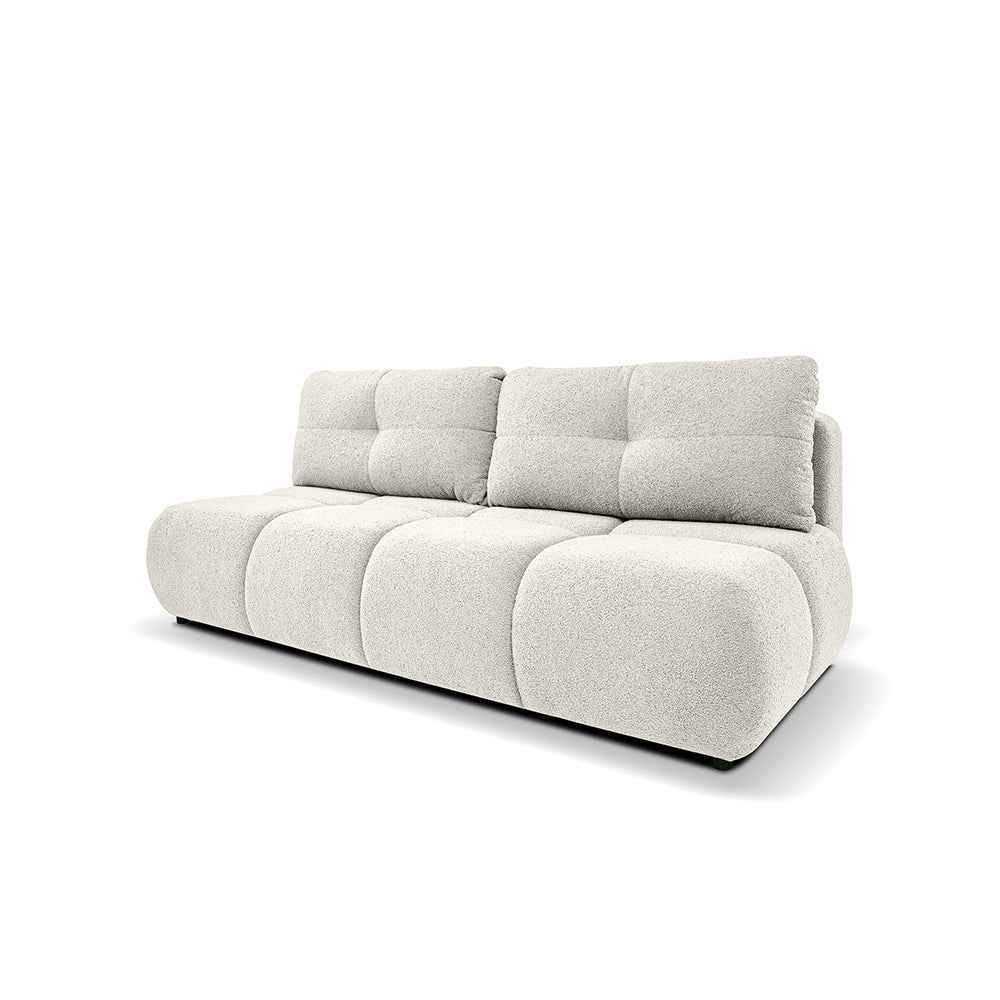 Milorya 3 Seater Sofa Bed 142x200, Soft Minimalism Style – Linen Stone (NOW OR NEVER 03)