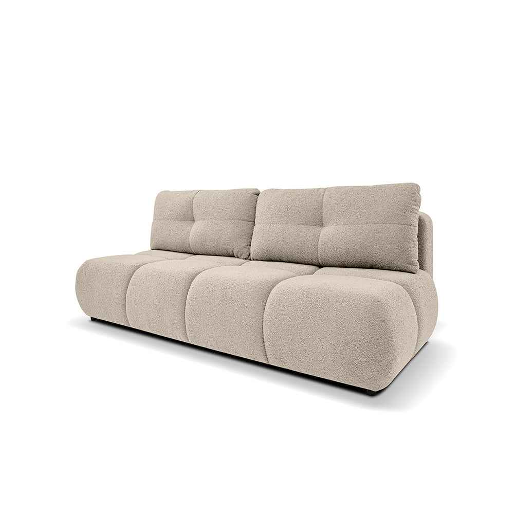 Milorya 3 Seater Sofa Bed 142x200, Soft Minimalism Style – Fawn Taupe (NOW OR NEVER 05)