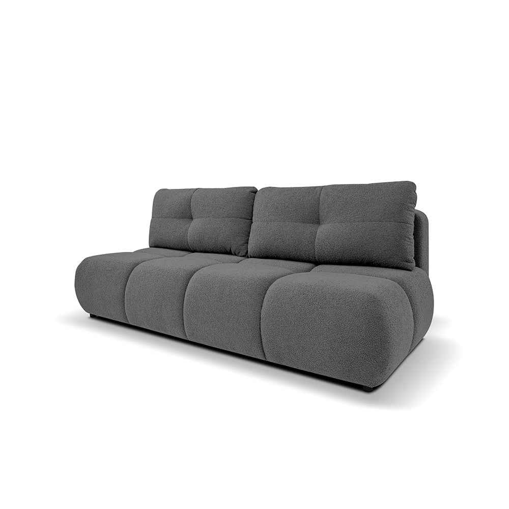 Milorya 3 Seater Sofa Bed 142x200, Soft Minimalism Style – Stone Graphite (NOW OR NEVER 92)