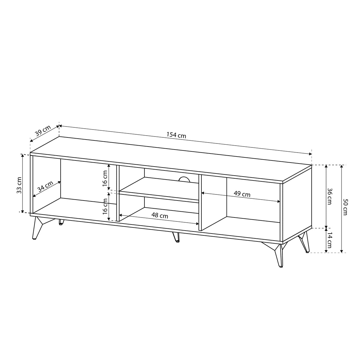 Nirwana TV Unit 154x50, Modern Style – photo 5