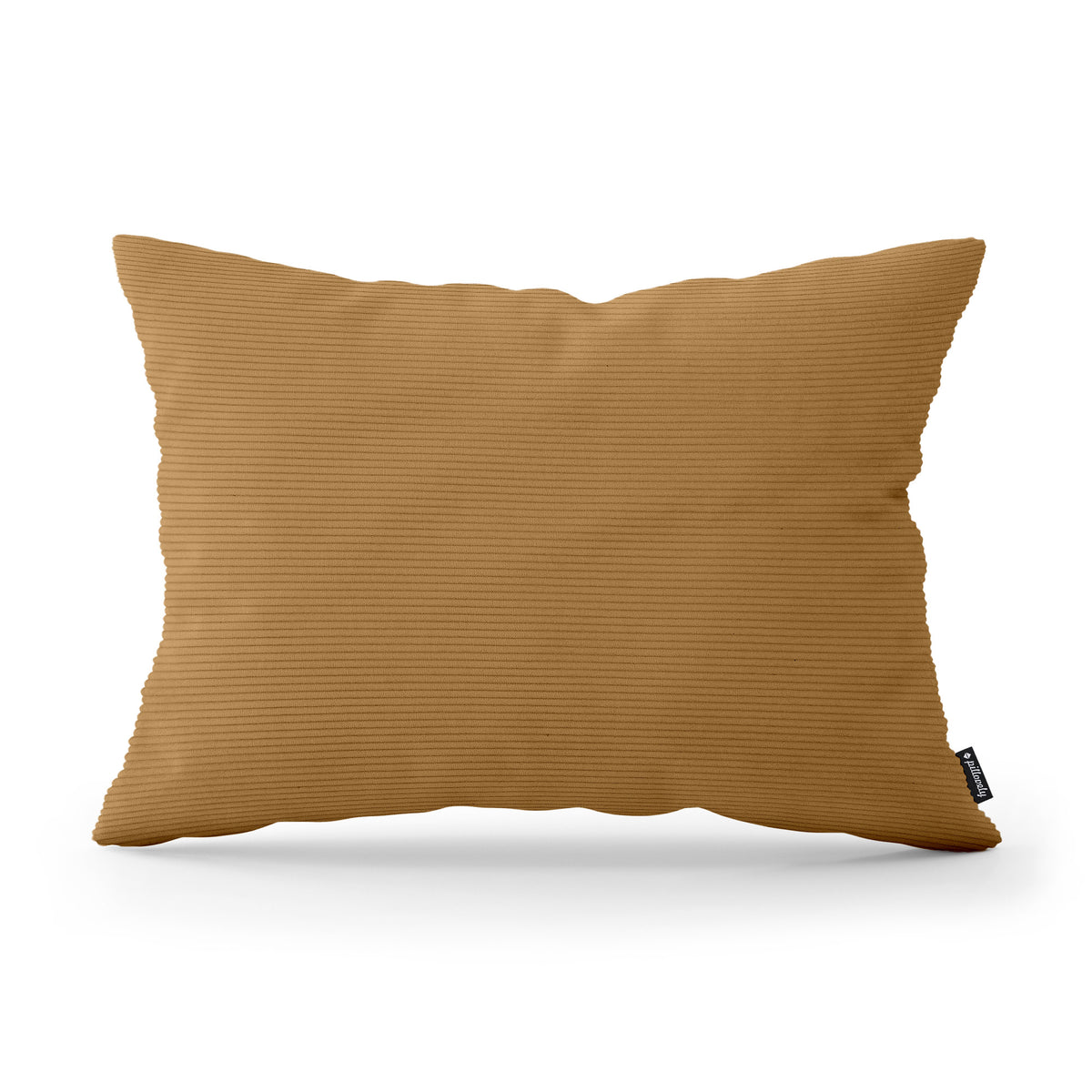 Corduroy Decorative Cushion 40x55 cm for the Living Room, Loft Style – Wheat Ochre (ONTARIO 32)