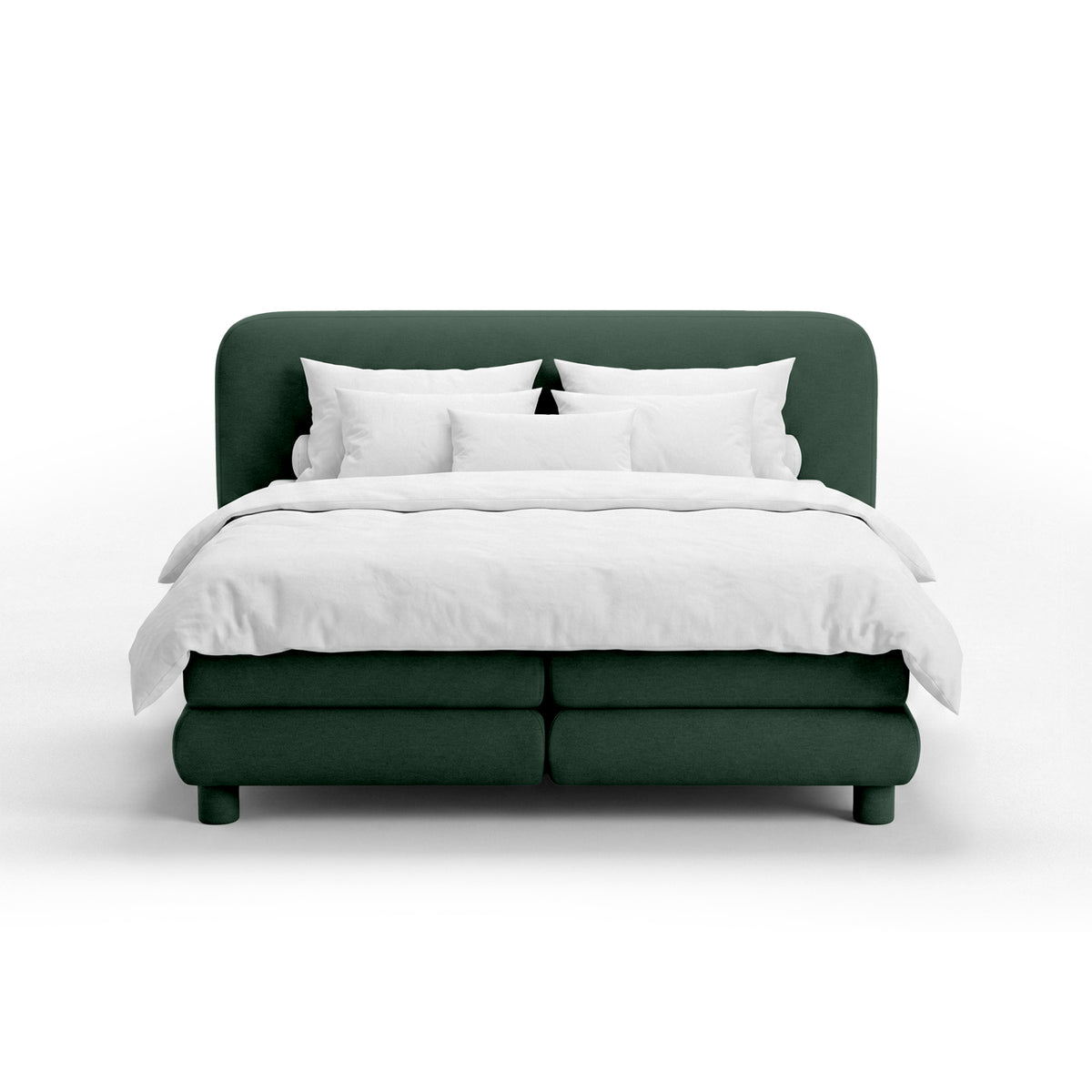 Portela Continental Divan Bed with a Rounded Headboard, Modern Organic Style – photo 28