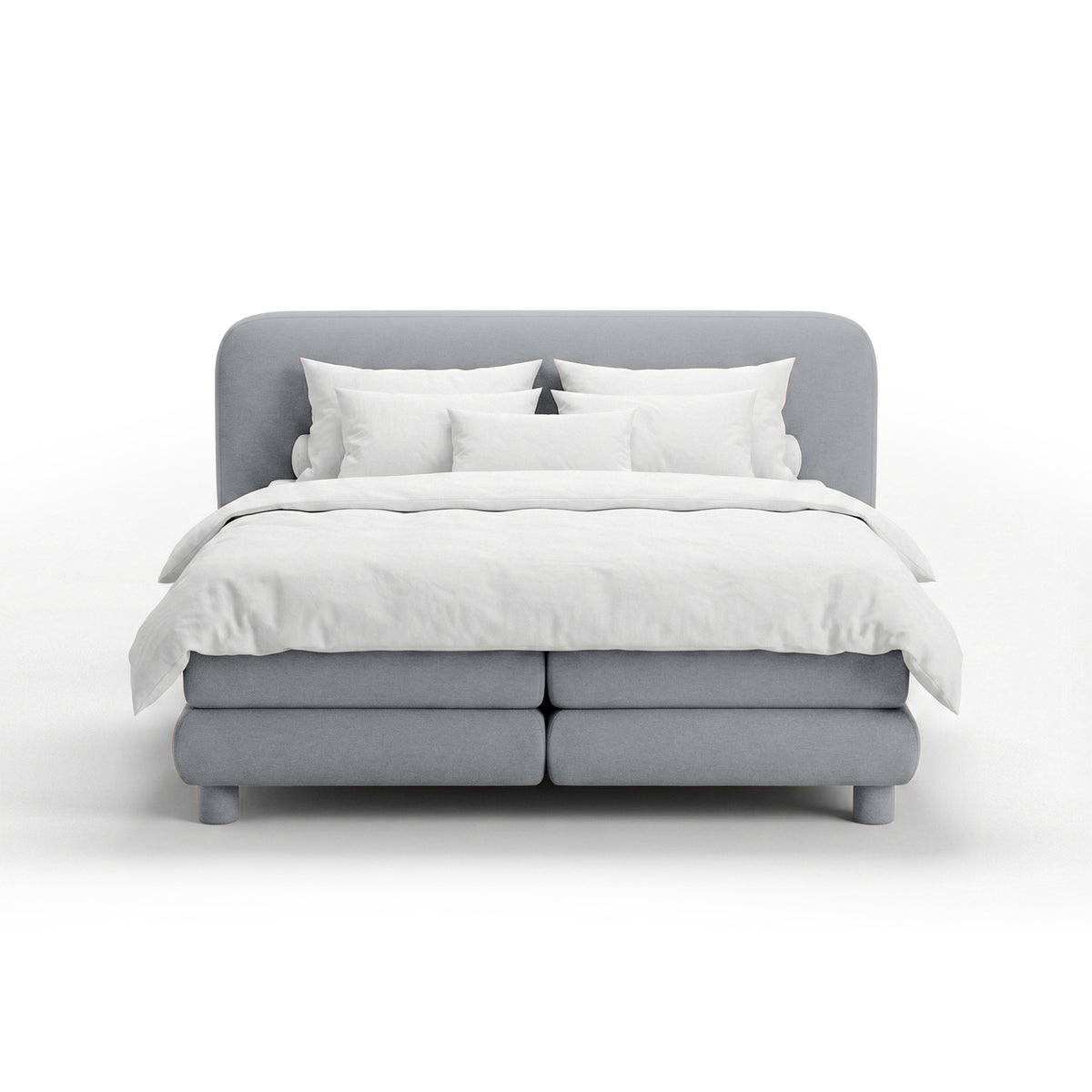 Portela Continental Divan Bed with a Rounded Headboard, Modern Organic Style – photo 18
