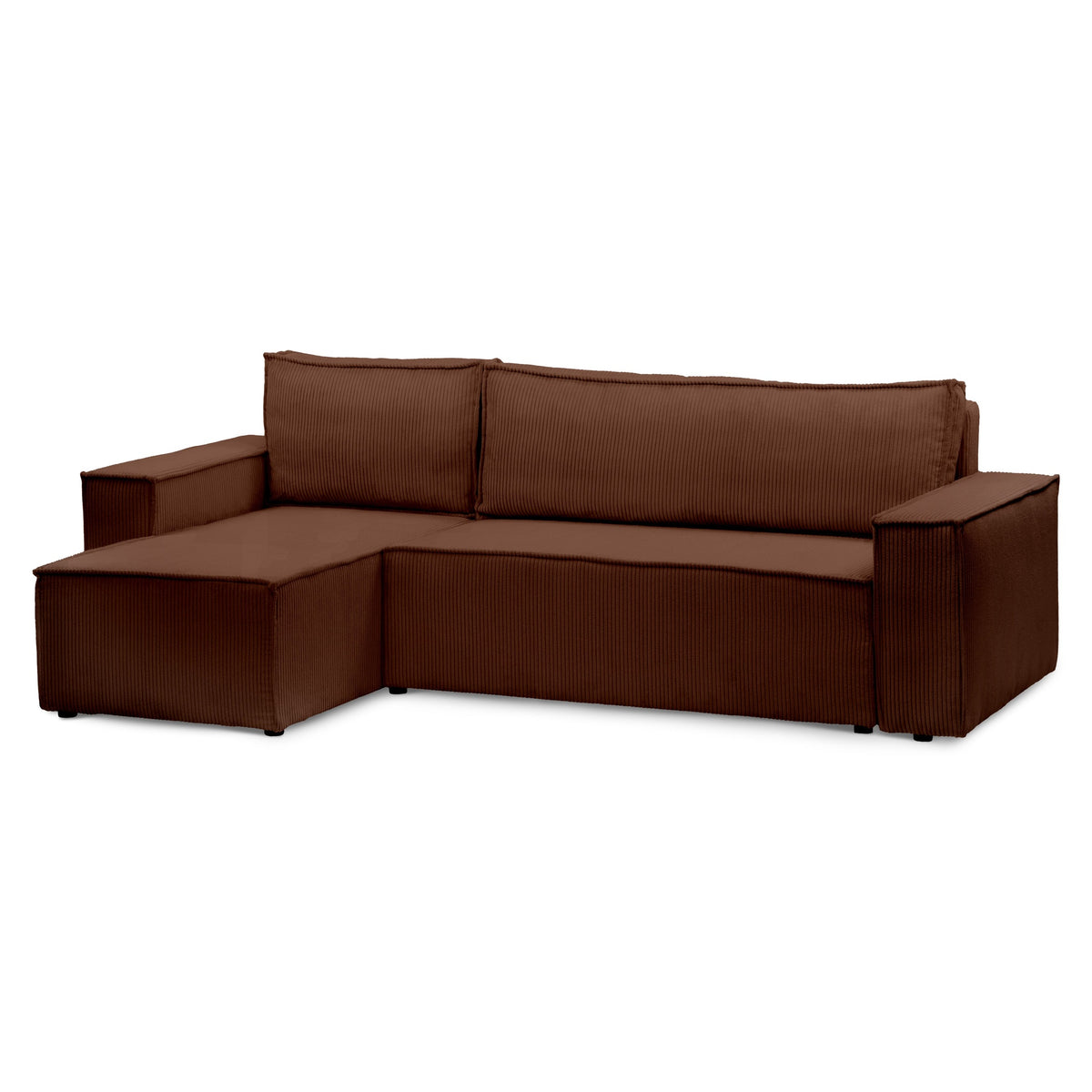 Agi 3 Seater Reversible Corner Sofa Bed 200x142–154, Loft Style – Espresso (POSO 39), Universal