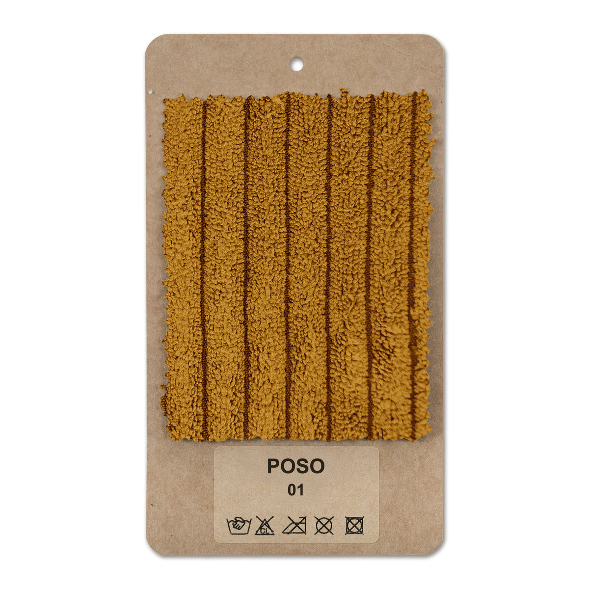 Fabric sample Corduroy Golden Walnut (POSO 01)