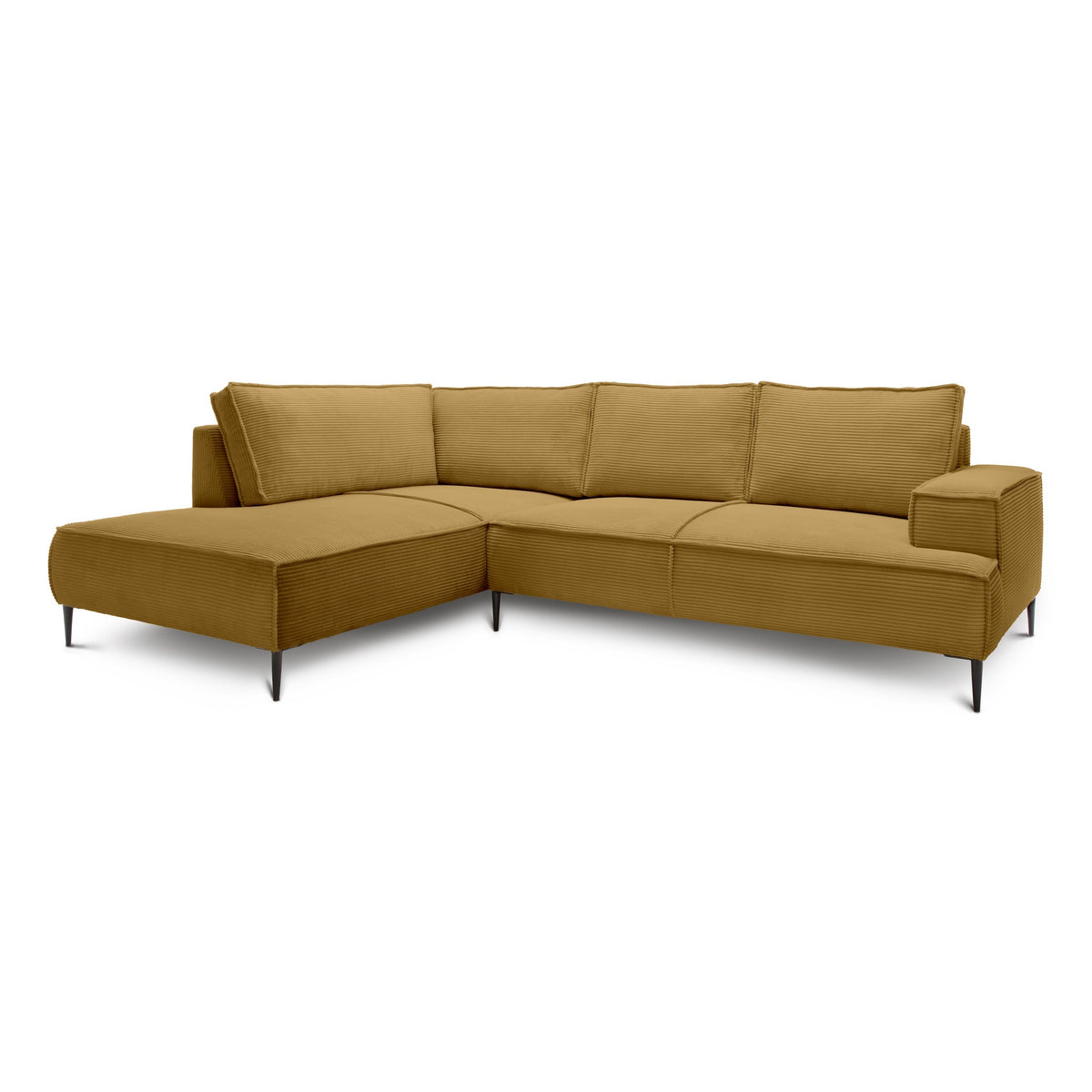 May 4 Seater Corner Sofa 275 cm – Golden Walnut (POSO 01), Left-hand facing