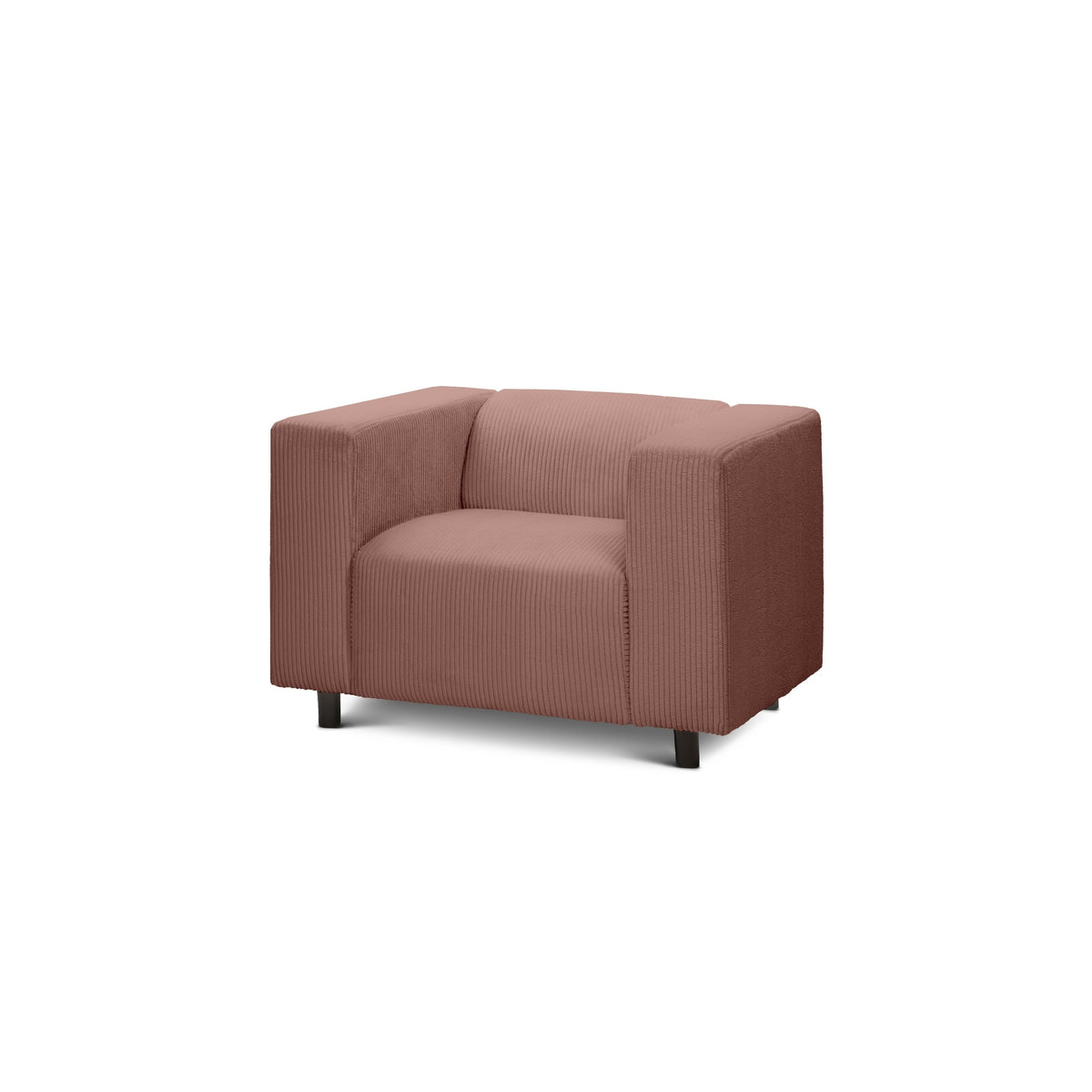 July Armchair 95 cm, Scandinavian Style – Brick Warmth (POSO 29)